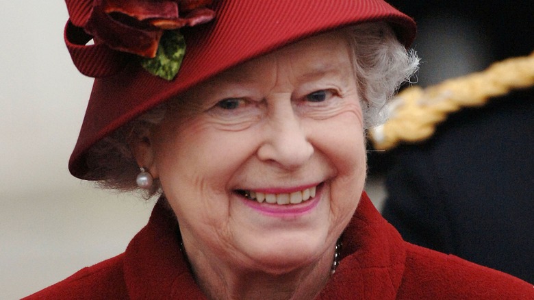 Queen Elizabeth red hat