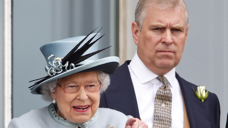 Queen Elizabeth and Prince Andrew