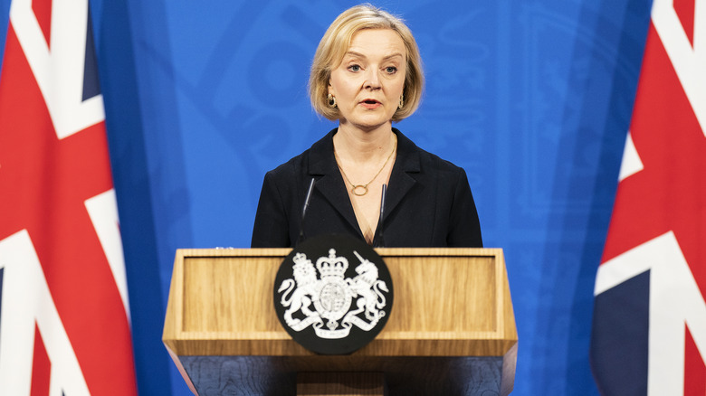 Prime Minister Liz Truss speaking