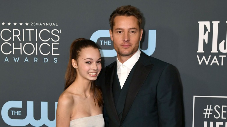 Justin Hartley and daughter Isabella Hartley