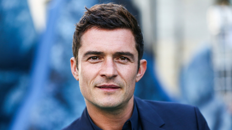 Orlando Bloom poses at the Dolby Theatre