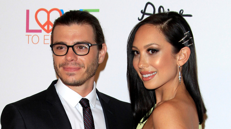 Cheryl Burke and Matthew Lawrence at an event