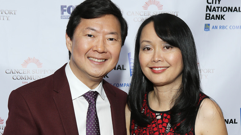 Ken Jeong with Tran Ho, smiling