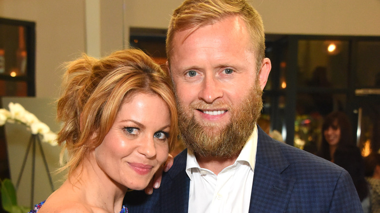 Candace Cameron Bure and Valeri Bure smiling