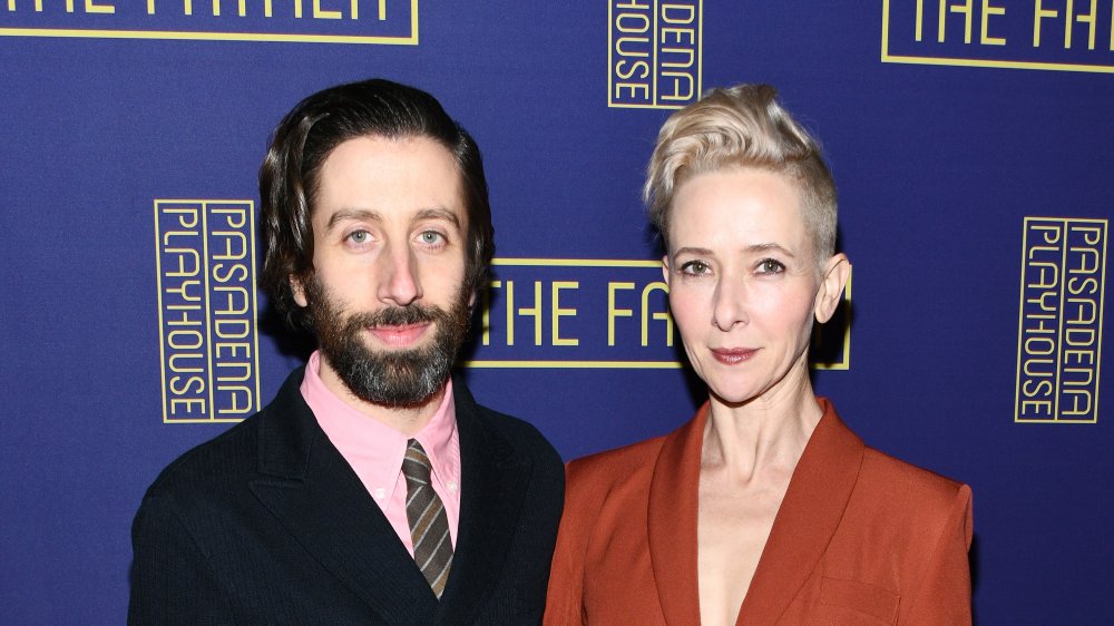 Simon Helberg and Jocelyn Towne at The Father at the Pasadena Playhouse in 2020