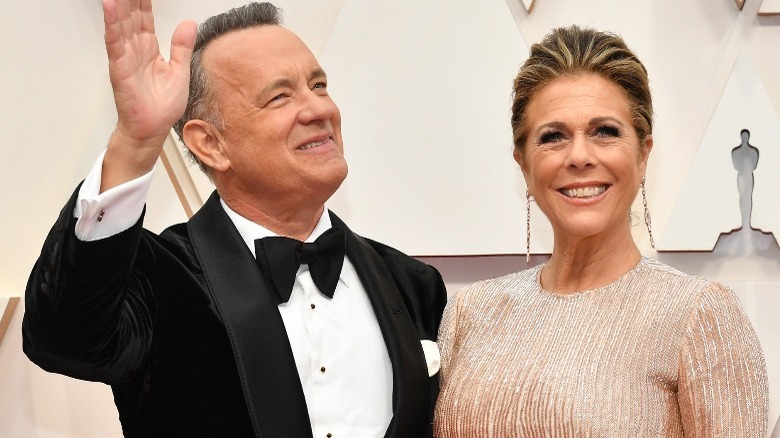 Tom Hanks and Rita Wilson smiling