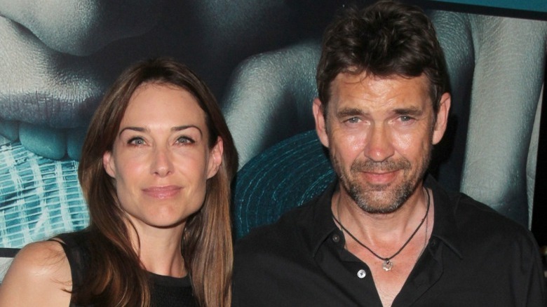 Claire Forlani and Dougray Scott, both posing and smiling