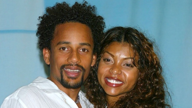 Hill Harper and Taraji P. Henson, both smiling