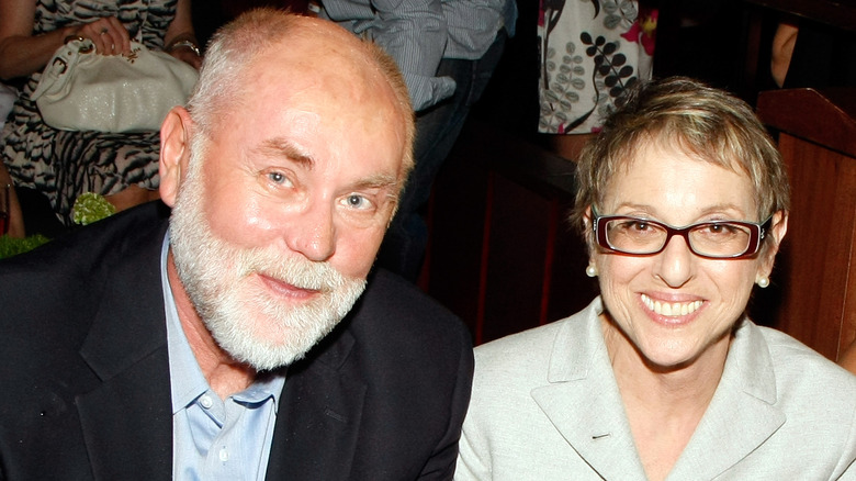 Robert David Hall and Judy Stearns Hall smiling