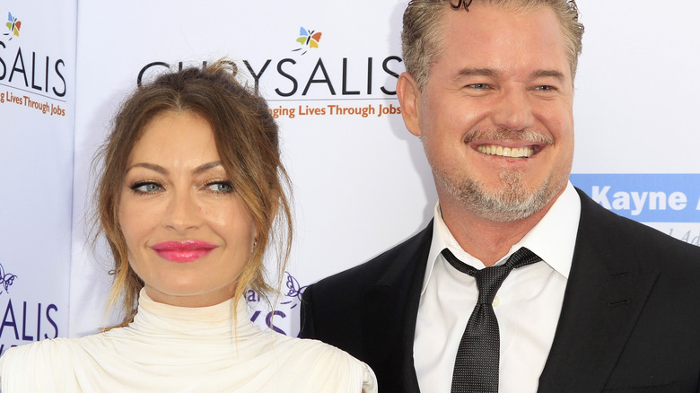 Rebecca Gayheart and Eric Dane smiling 