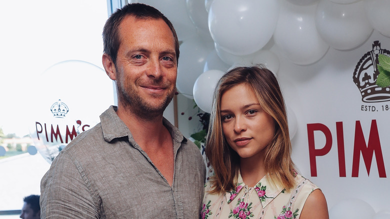 Stephen Cambell Moore and Sophie Cookson smiling