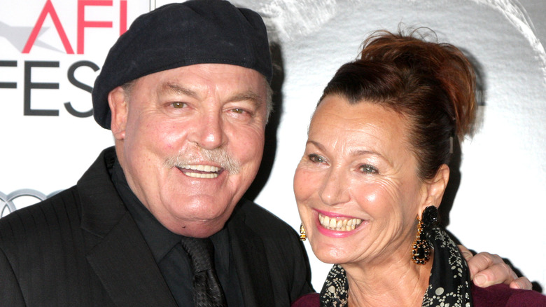 Stacy Keach and Malgosia Tomassi smiling