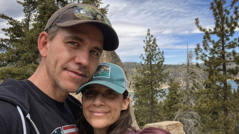 Brian Dietzen and his wife Kelly smiling 