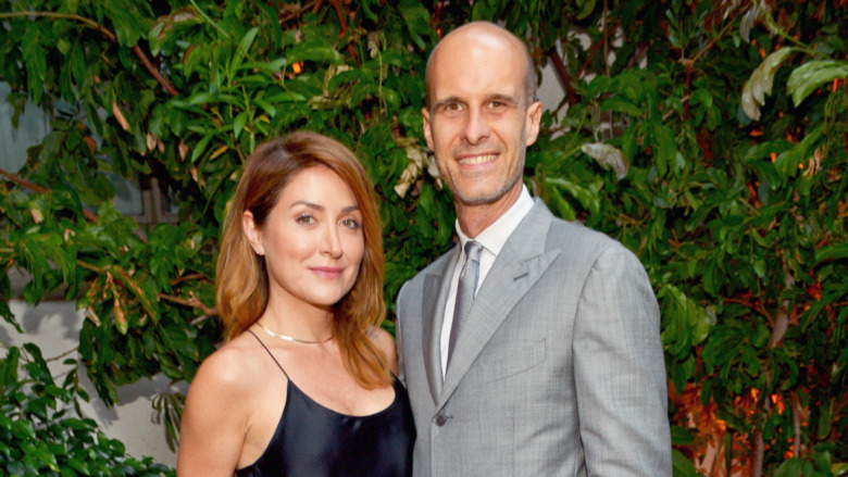 Sasha Alexander and Edoardo Ponti smiling 