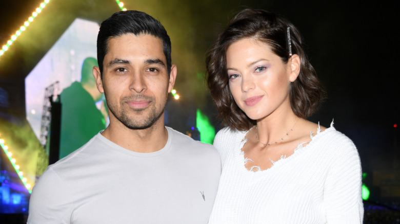 Wilmer Valderrama and Amanda Pacheco smiling 