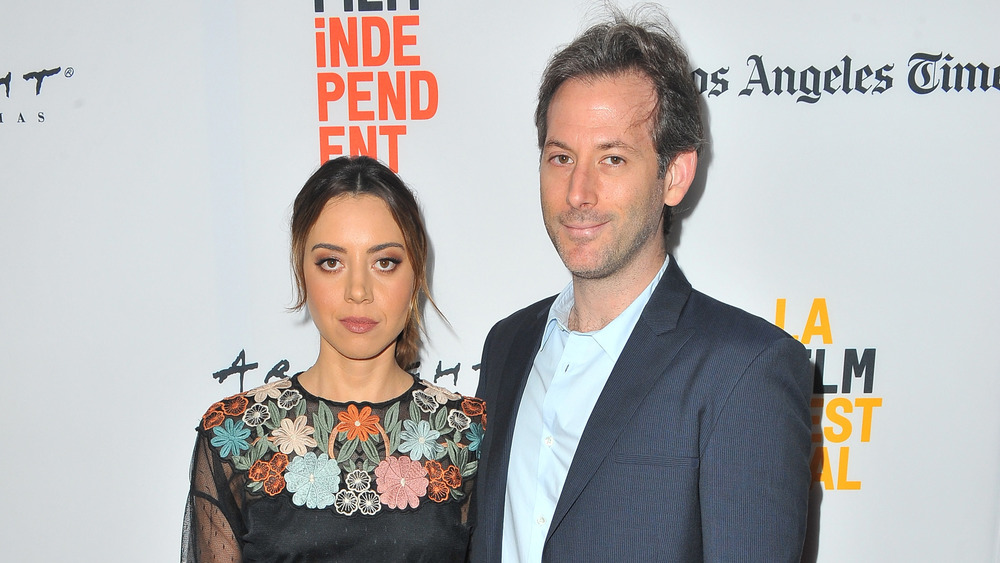 Aubrey Plaza and Jeff Baena at an event 