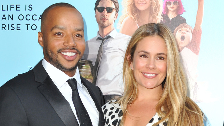 Donald Faison and CaCee Cobb on the red carpet