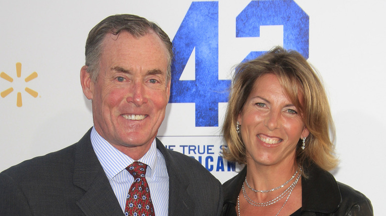 John C. McGinley and Nichole Kessler on the red carpet