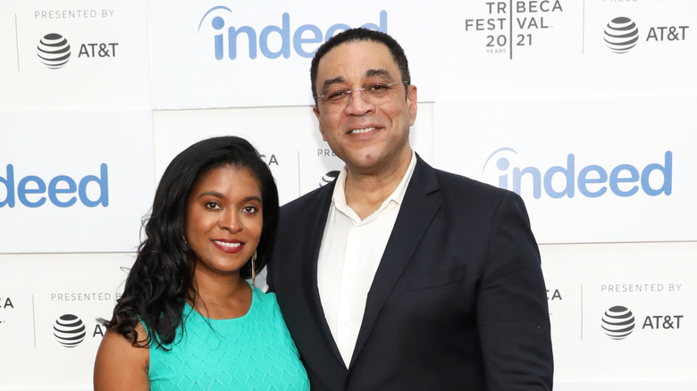 Djena Graves and Harry Lennix at the 2021 Tribeca Film Festival