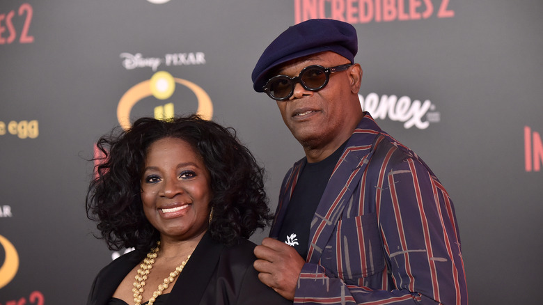 LaTanya Richardson and Samuel L. Jackson at premiere