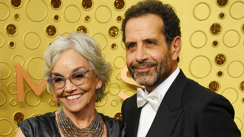 Brooke Adams and Tony Shalhoub smiling