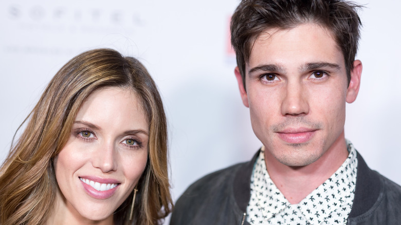 Kayla Ewell and Tanner Novlan smiling