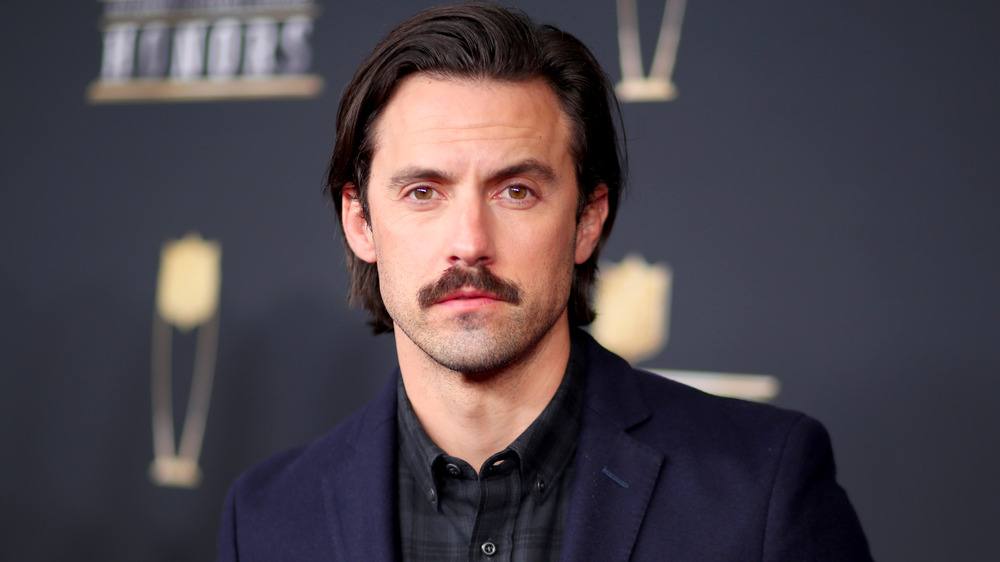 Milo Ventimiglia staring at camera