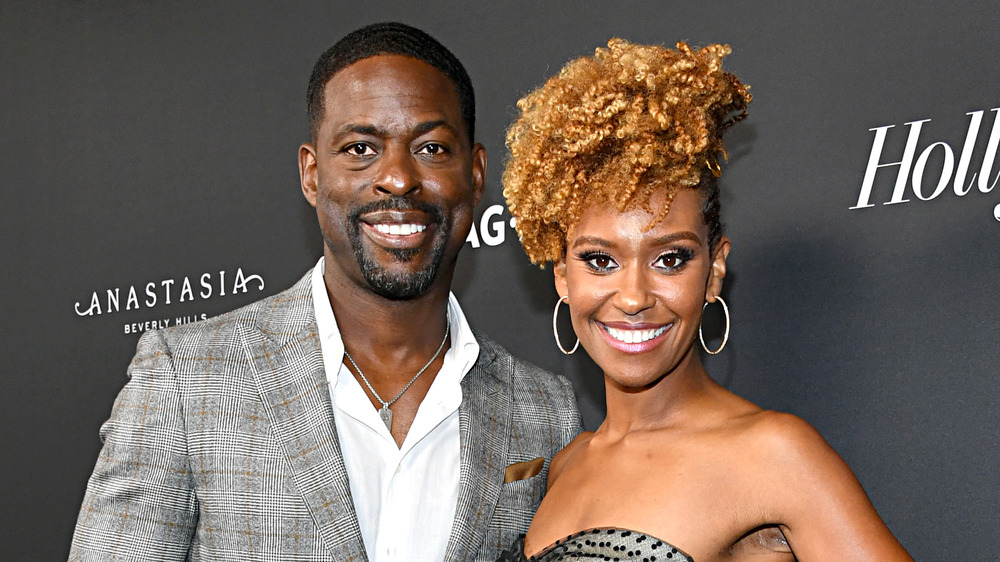 Sterling K. Brown and Ryan Michelle Bathe smiling