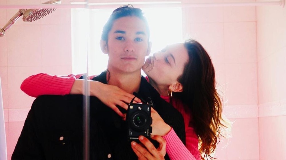 Booboo Stewart and Valentina Cy taking a selfie