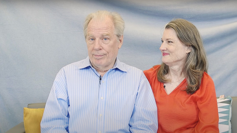 Annette O'Toole smiling at Michael McKean