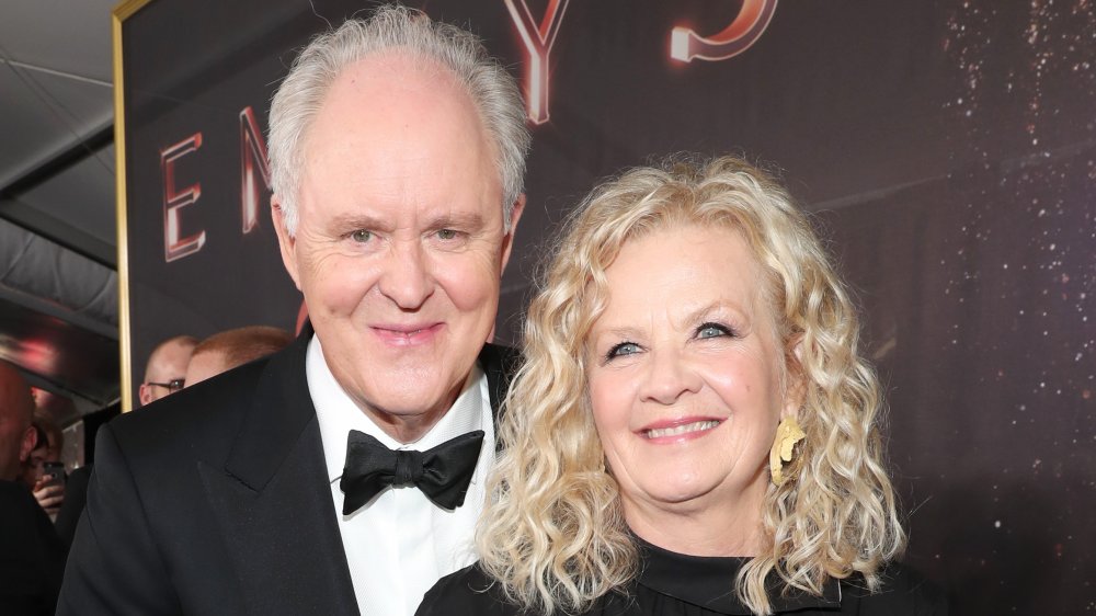 John Lithgow and Mary Yeager at the Emmys