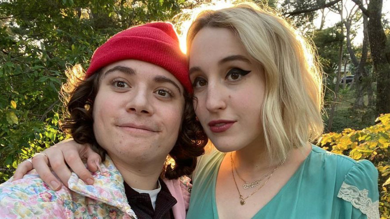 Austin Zajur and Harley Quinn Smith selfie