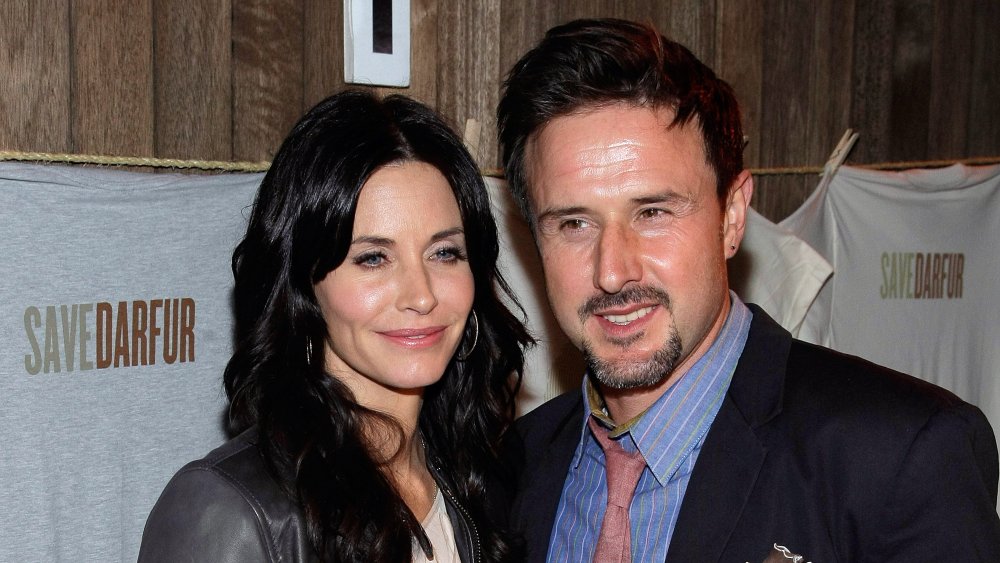 Courteney Cox and David Arquette at the launch of Propr's Darfur Shirt in 2009