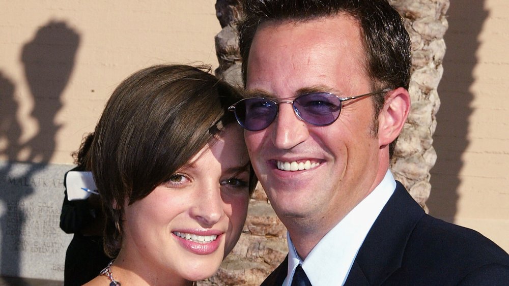 Rachel Dunn and Matthew Perry at the 2004 Primetime Creative Arts Emmys