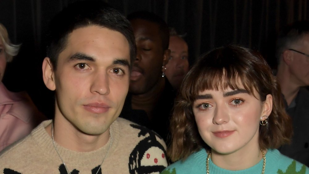 Reuben Selby and Maisie Williams at London Fashion Week in 2020