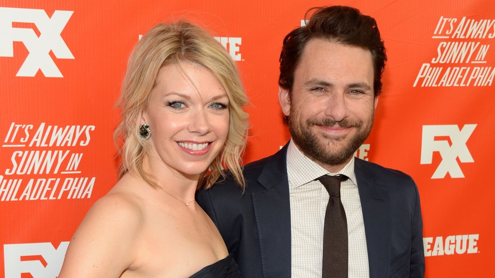 Mary Elizabeth Ellis and Charlie Day at a FXX launch party
