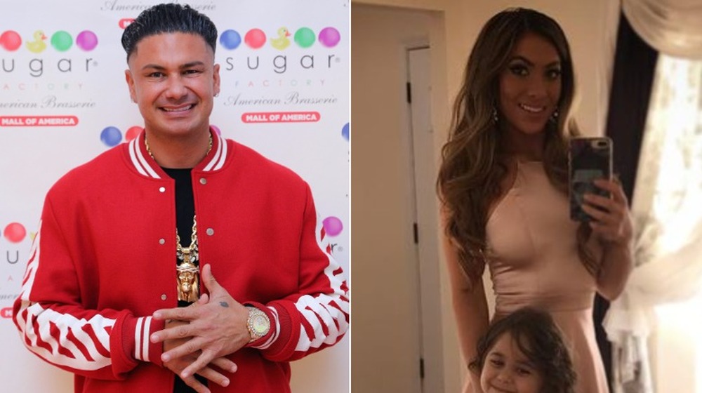 Pauly D and Amanda Markert, split image