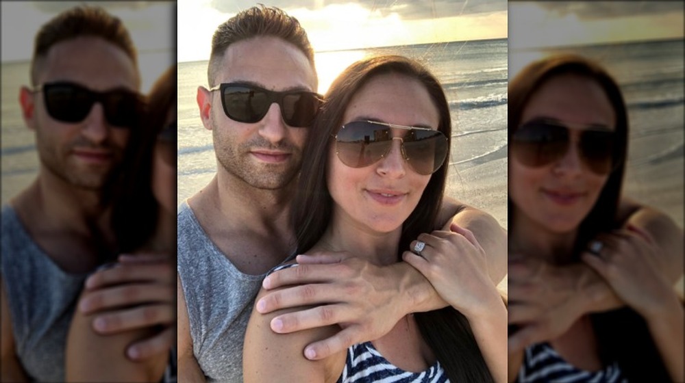 Christian Biscardi and Sammi Giancola on the beach