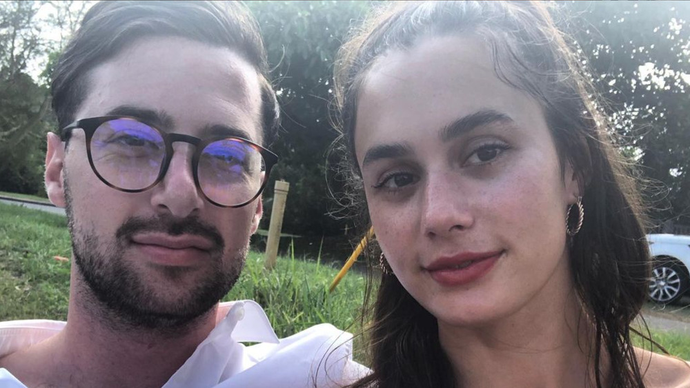 Saul Chilchik and Camilla Wolfson posing for a selfie on Instagram