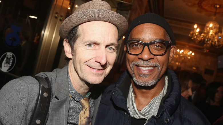 Denis O'Hare and Hugo Redwood smiling together