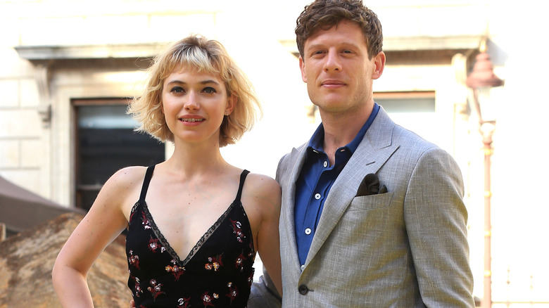 James Norton and Imogen Poots posing