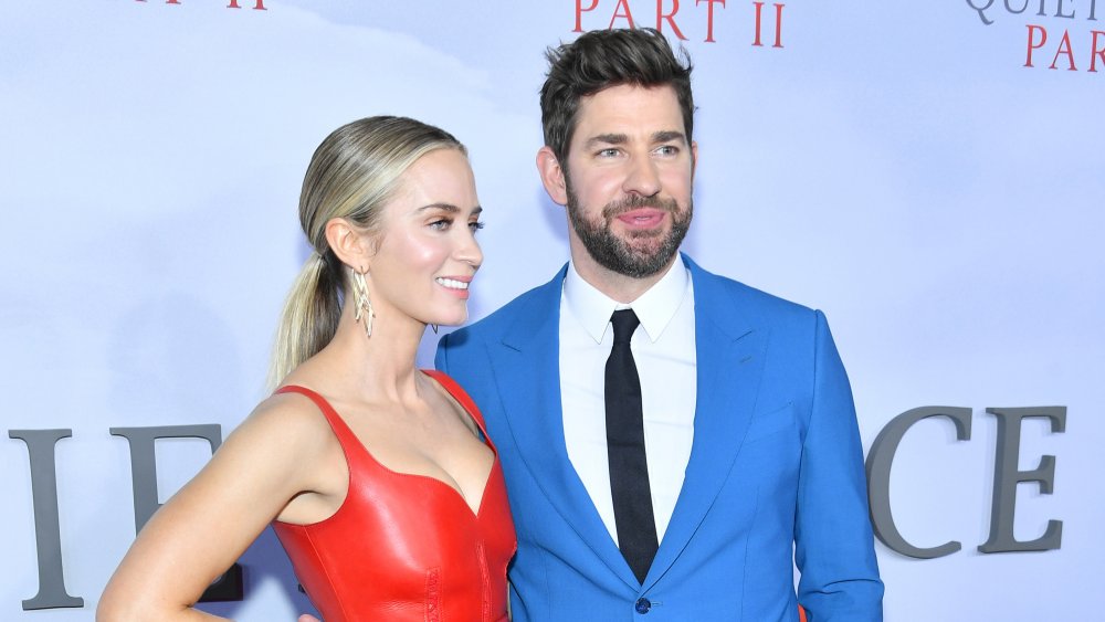 Emily Blunt and John Krasinksi at the A Quiet Place Part II premiere