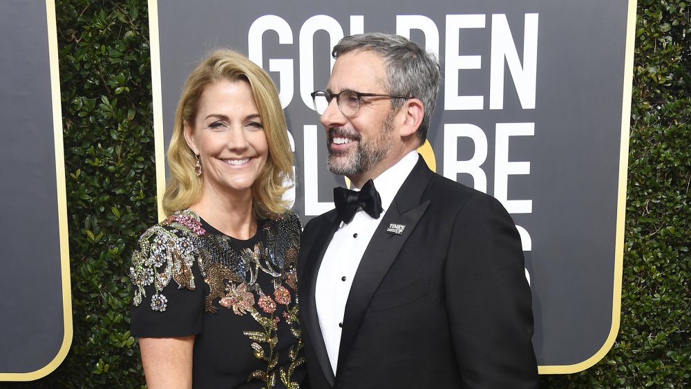 Nancy Carell and Steve Carell at the Golden Globes