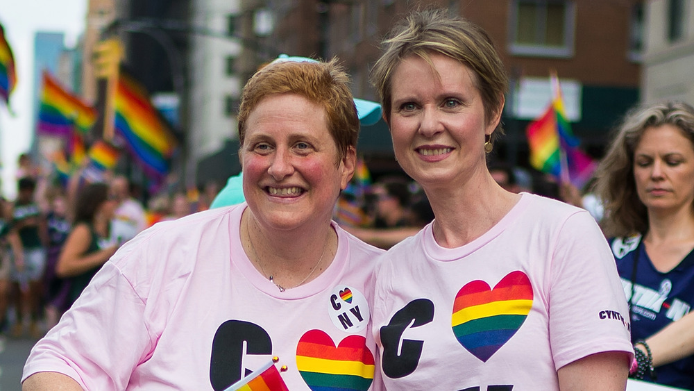 Christine Marinoni and Cynthia Nixon