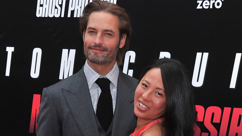 Josh Holloway and Yessica Kumala on red carpet