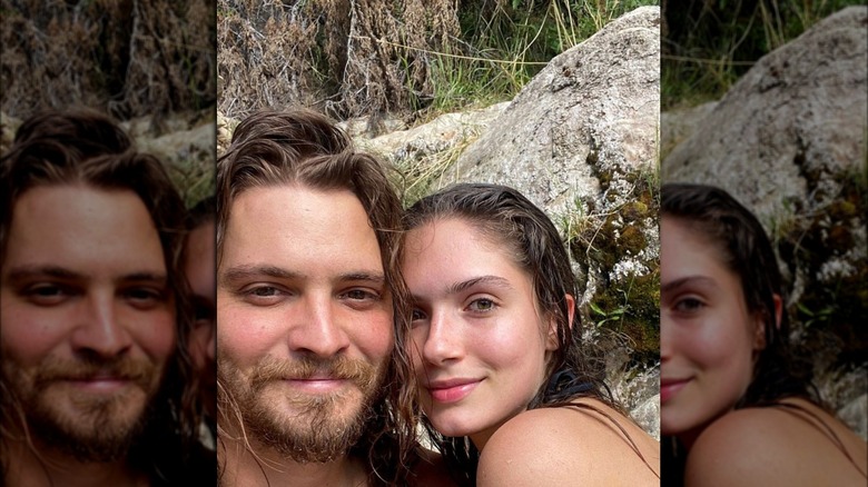 Luke Grimes and Bianca Rodrigues Grimes selfie