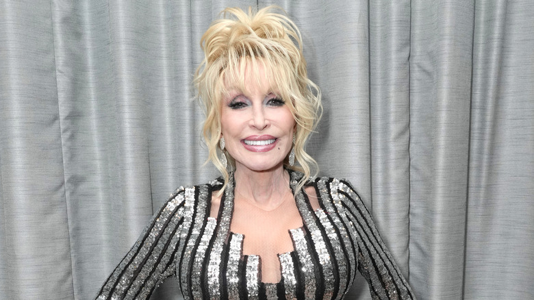 Dolly Parton smiling