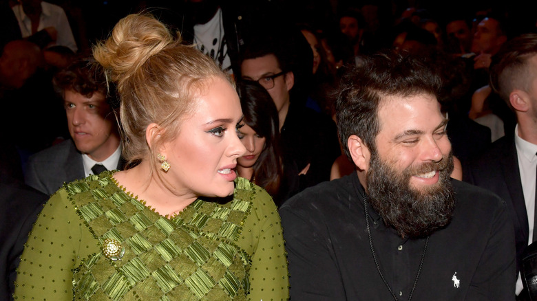 Adele, Simon Konecki at the Grammys