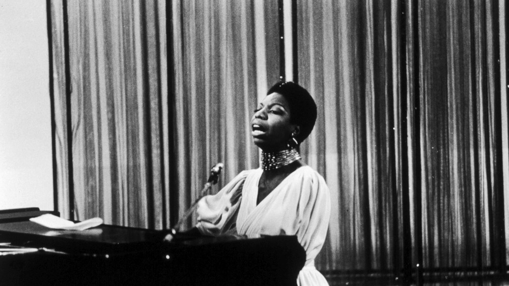 Nina Simone performing on TV