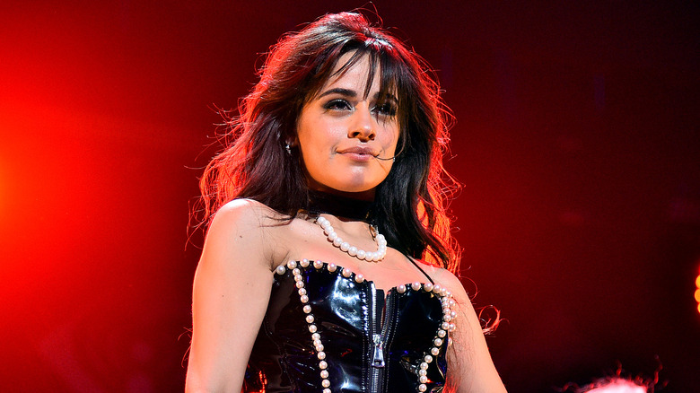 Camila Cabello performing on stage